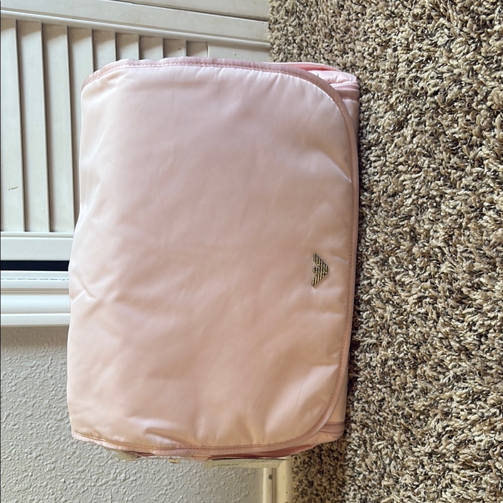 Emporio Armani Pink Baby Bag Quilted Satin Finish